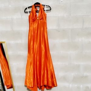 GUNNE SAX x JESSICA MCCLINTOCK orange prom dress